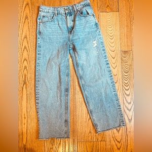 Girls 13-14 medium wash Zara jeans with 23 inch inseam